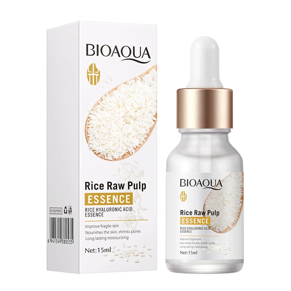 Rice Raw Pulp Essence Skin Care Mild Cleansing Face Cleanser Moisturizing Facial Serum Liquid Tightening Eye Cream Sleeping Mask