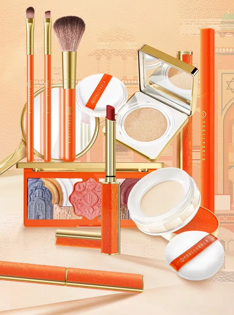 Makeup Set Gift Box BB Cream Lipstick Eyeliner Eyeshadow Eyebrow Pencil Beauty Make up Cosmetics Gifts Make-Up for Women