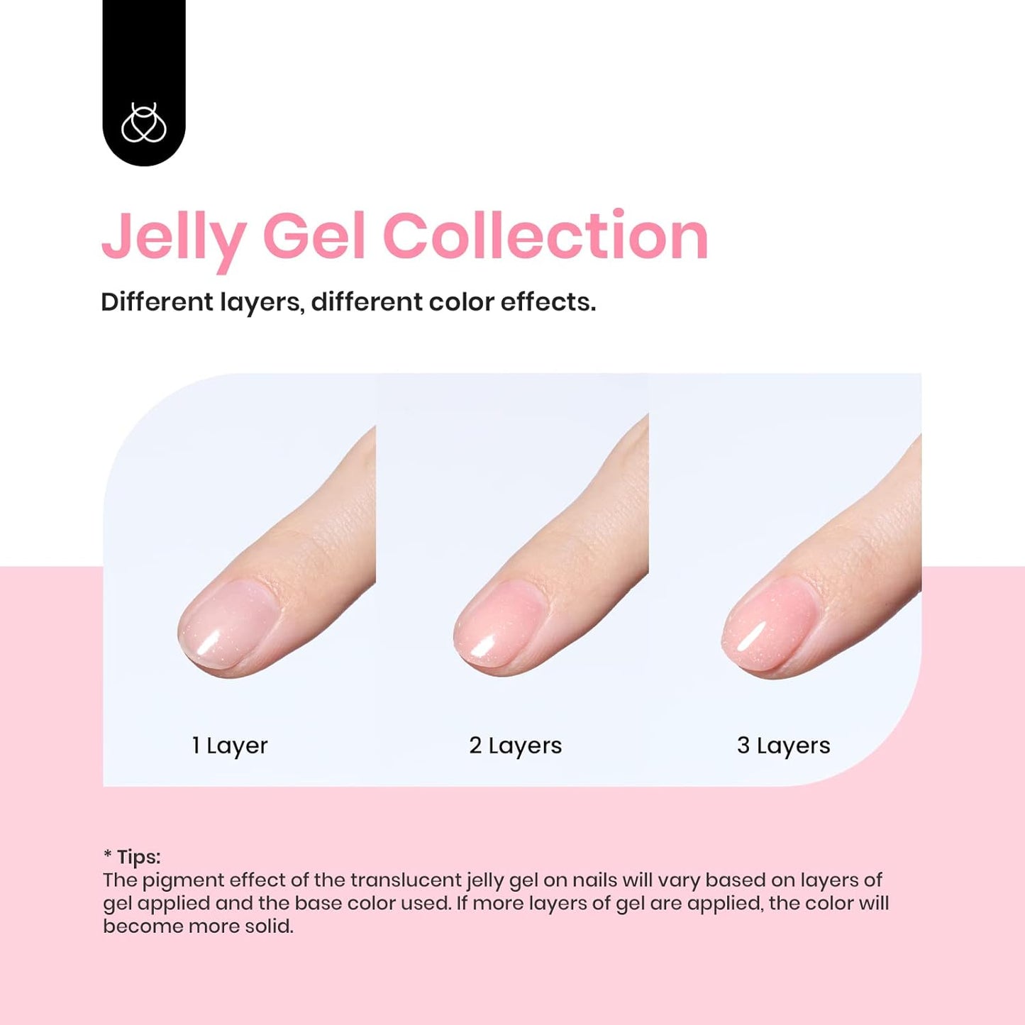 Gel Polish 6 Pcs Jelly Shimmer Giltter Nails Lady with Dreams Collection Transparent Pink Beige Gel Nail Art Soak off Nail Uv Lamp Needed Diy Spring Nail Art Manicure