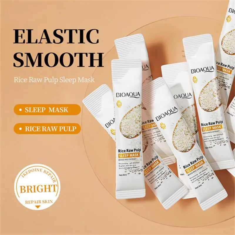 Rice Raw Pulp Essence Skin Care Mild Cleansing Face Cleanser Moisturizing Facial Serum Liquid Tightening Eye Cream Sleeping Mask