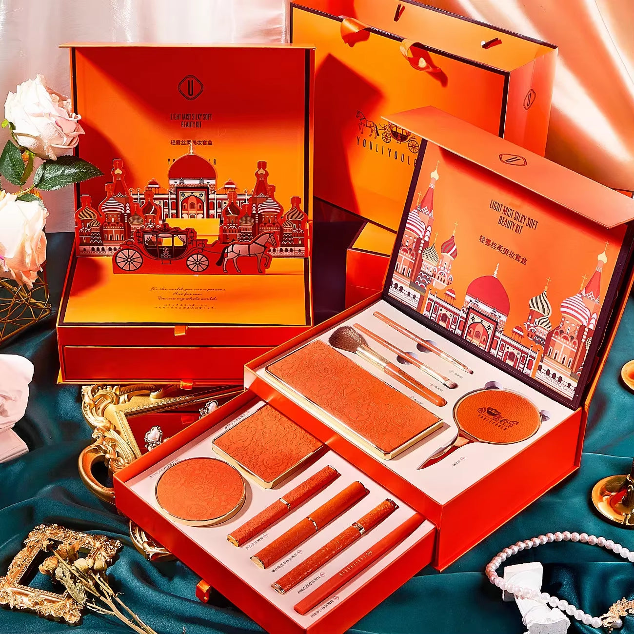 Makeup Set Gift Box BB Cream Lipstick Eyeliner Eyeshadow Eyebrow Pencil Beauty Make up Cosmetics Gifts Make-Up for Women