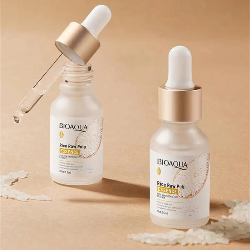 Rice Raw Pulp Essence Skin Care Mild Cleansing Face Cleanser Moisturizing Facial Serum Liquid Tightening Eye Cream Sleeping Mask